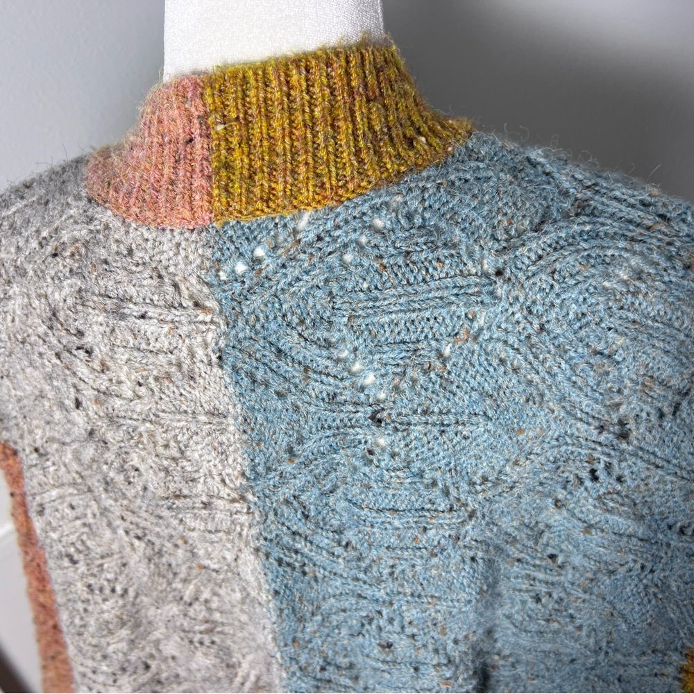 Sundance Multicolor Patchwork Poncho - image 6